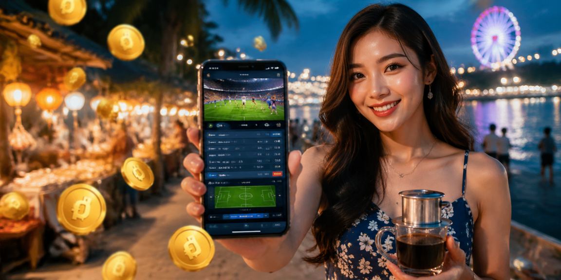 Người chơi tại Phú Quốc truy cập jackpot trực tuyến bên bờ biển qua điện thoại