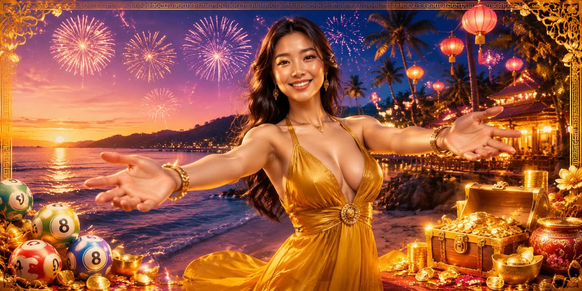 Người chơi tại Phú Quốc kiểm tra giải thưởng lucky6868 trên điện thoại bên bờ biển